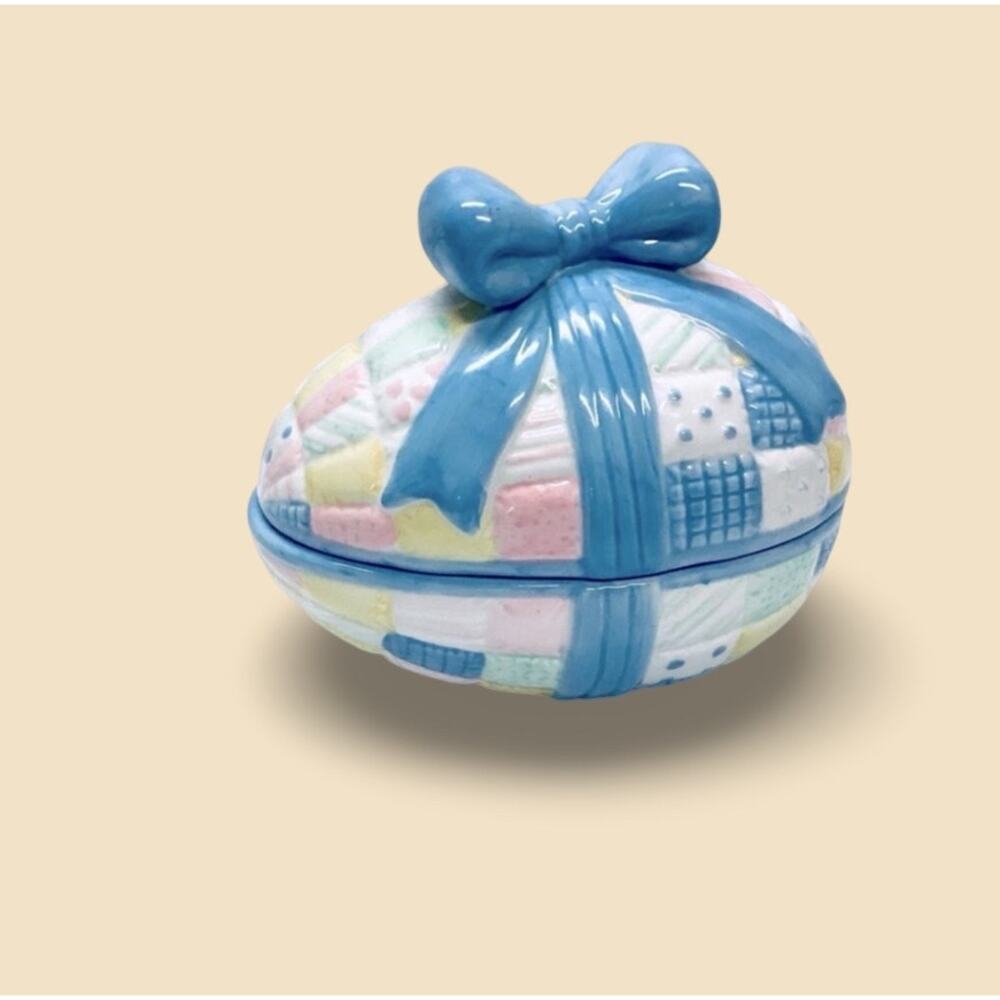 Covered Egg Ceramic Candle Holder